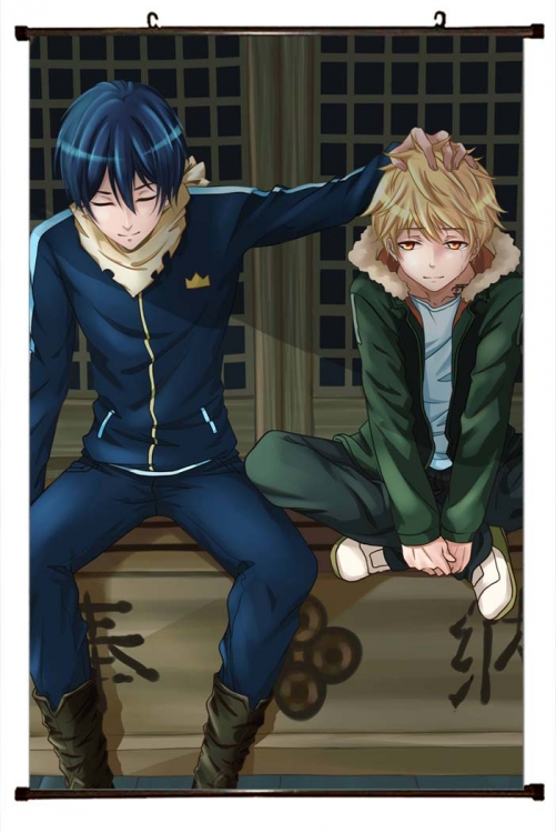 Noragami Anime black Plastic rod Cloth painting Wall Scroll 60X90CM Y4-22