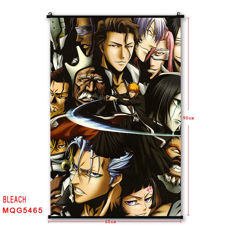 Bleach black Plastic rod Cloth painting Wall Scroll 60X90CM MQG-5465
