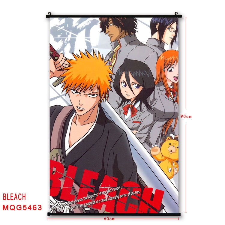 Bleach black Plastic rod Cloth painting Wall Scroll 60X90CM  MQG-5463