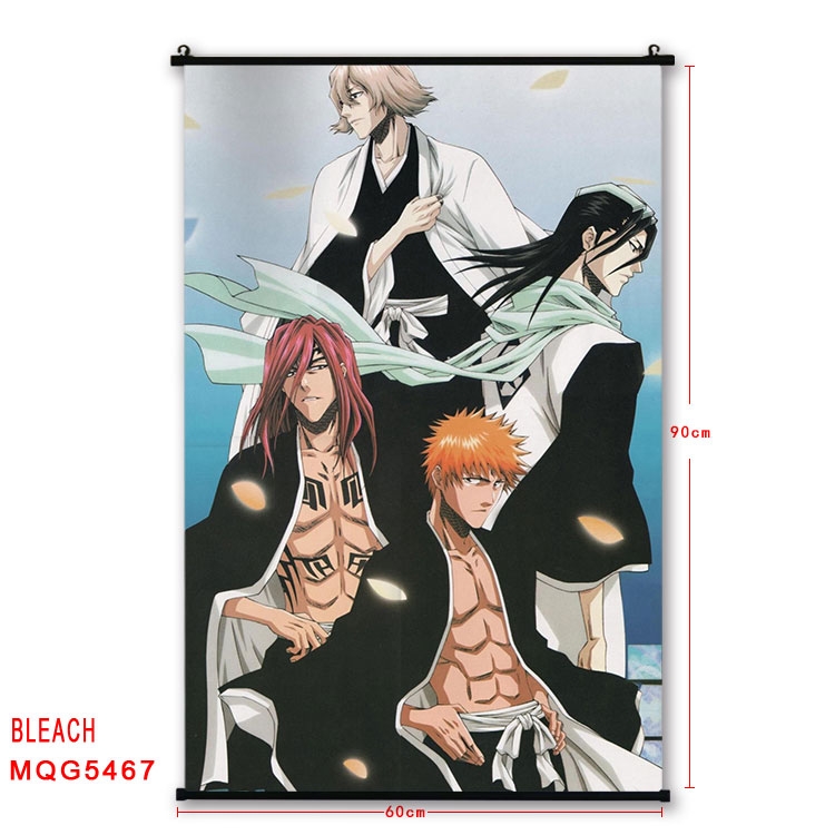 Bleach black Plastic rod Cloth painting Wall Scroll 60X90CM  MQG-5467