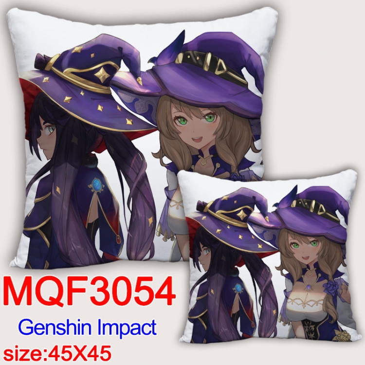Pillow Genshin Impact Anime square full-color pillow cushion 45X45CM NO FILLING MQF-3054 