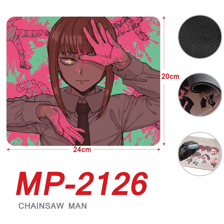 Chainsaw Man Anime Full Color Printing Mouse Pad Unlocked 20X24cm price for 5 pcs MP-2126