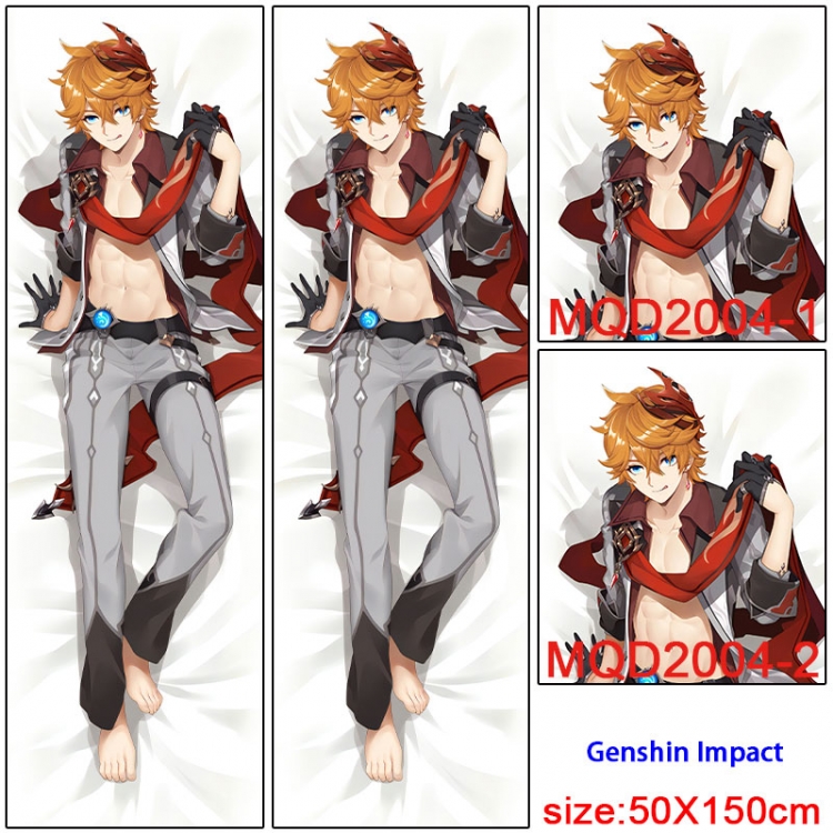 Genshin Impact  Anime body pillow cushion  50X150CM  NO FILLING MQD-2004