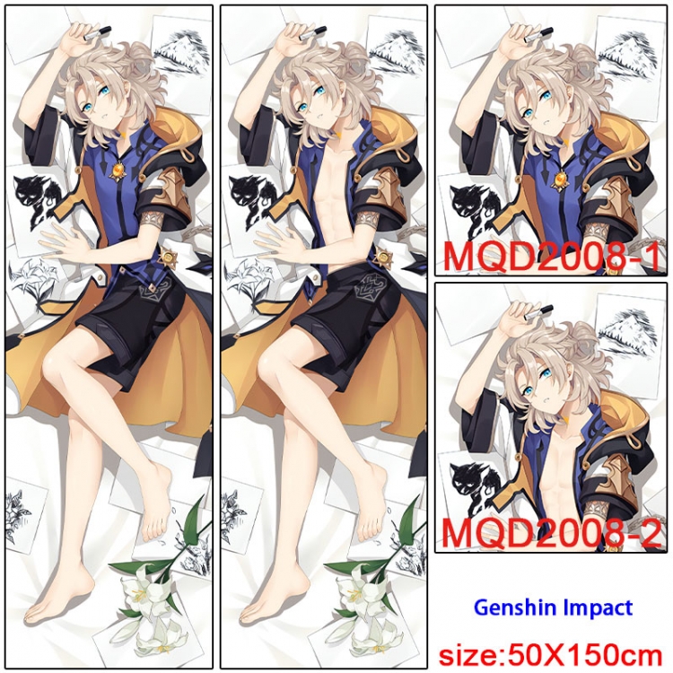 Genshin Impact  Anime body pillow cushion  50X150CM  NO FILLING MQD-2008