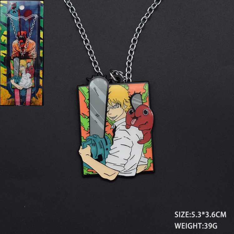 Chainsaw Man Anime cartoon metal necklace pendant