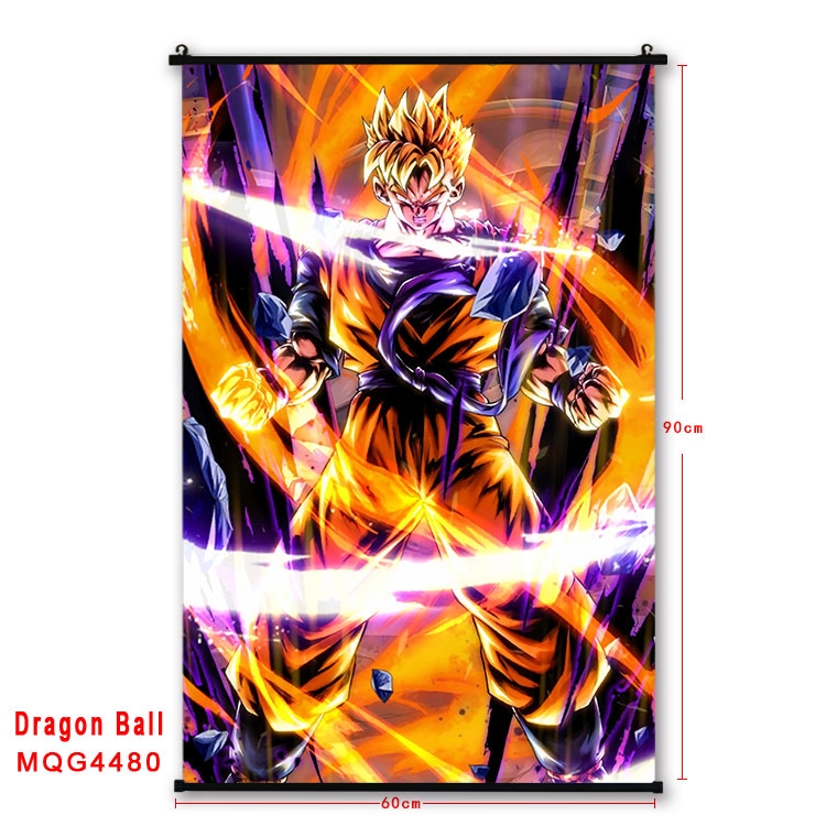 DRAGON BALL black Plastic rod Cloth painting Wall Scroll 60X90CM MQG-4480