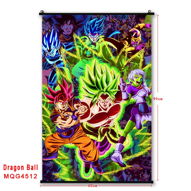 DRAGON BALL black Plastic rod Cloth painting Wall Scroll 60X90CM  MQG-4512