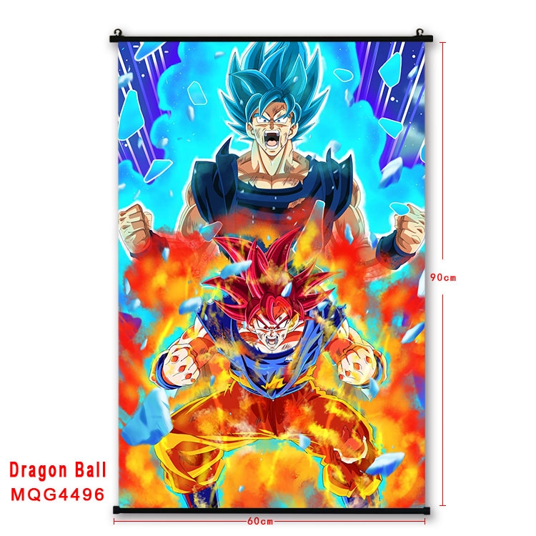 DRAGON BALL black Plastic rod Cloth painting Wall Scroll 60X90CM  MQG-4496