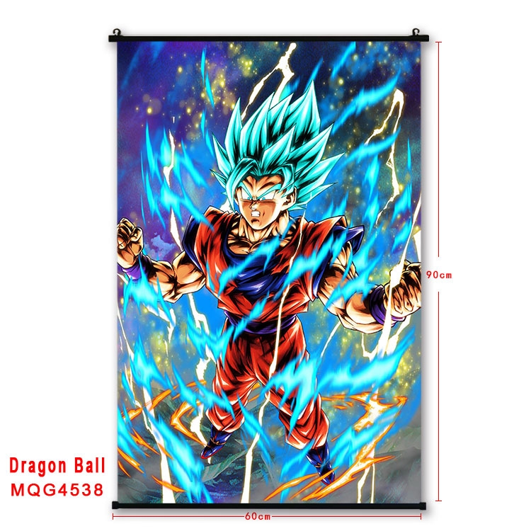 DRAGON BALL black Plastic rod Cloth painting Wall Scroll 60X90CM MQG-4538