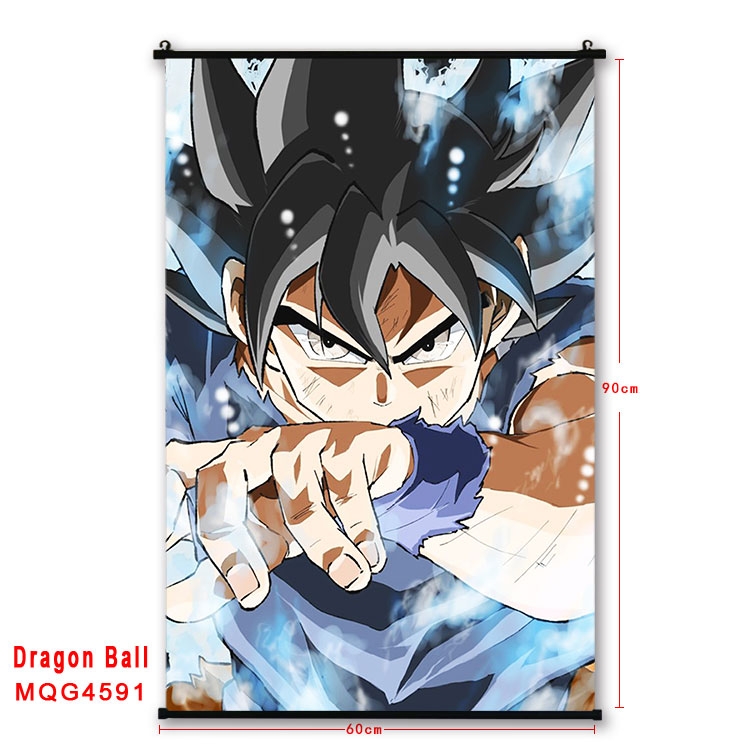 DRAGON BALL black Plastic rod Cloth painting Wall Scroll 60X90CM  MQG-4591