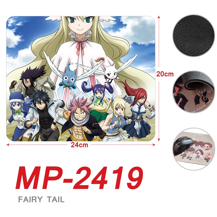 Fairy tail Anime Full Color Printing Mouse Pad Unlocked 20X24cm price for 5 pcs MP-2419