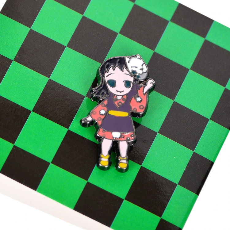 Demon Slayer Kimets Anime cartoon metal brooch badge price for 5 pcs