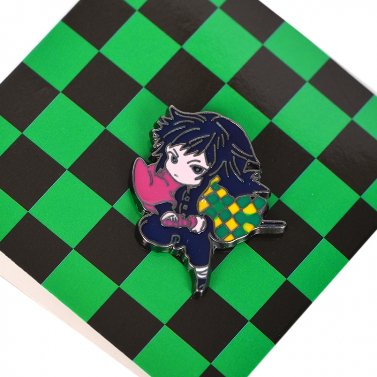 Demon Slayer Kimets Anime cartoon metal brooch badge price for 5 pcs