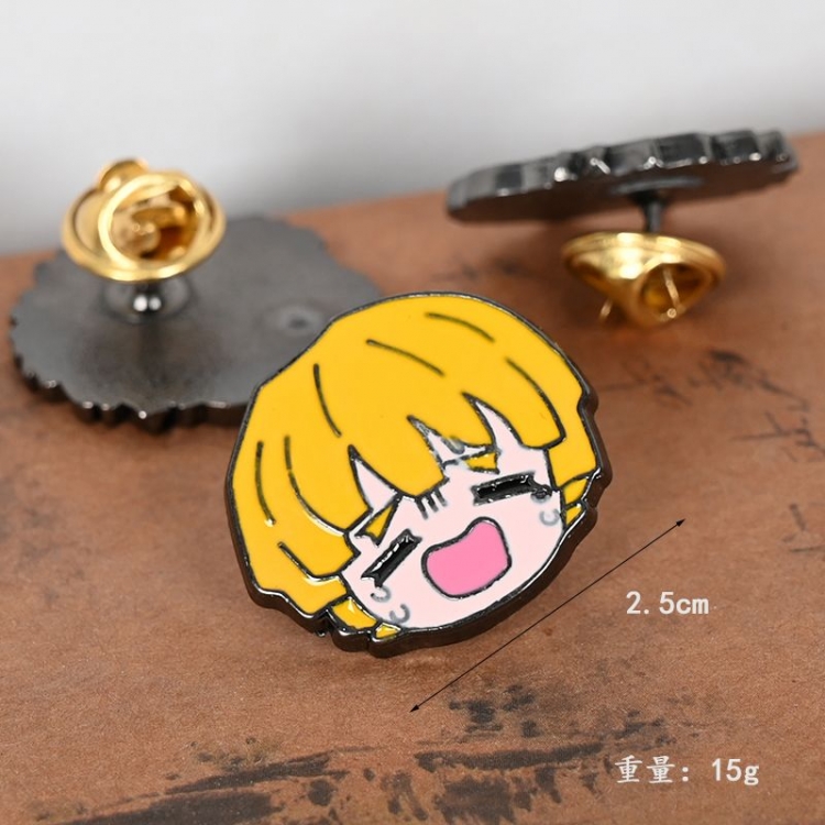 Demon Slayer Kimets Anime cartoon metal brooch badge price for 5 pcs