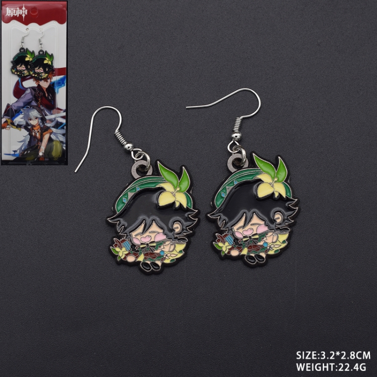 Genshin Impact Anime peripheral earrings pendant jewelry