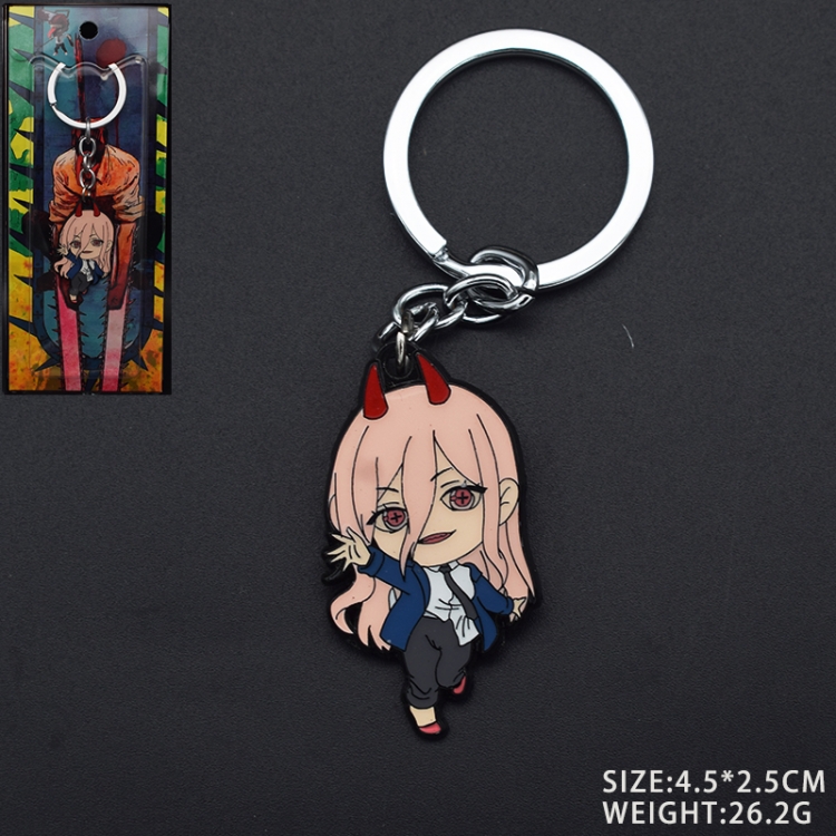 Chainsaw Man  Anime cartoon Key Chain school bag pendant