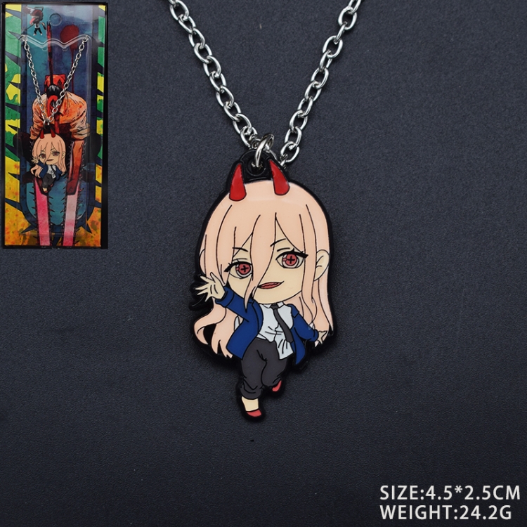 Chainsaw Man  Anime cartoon metal necklace pendant