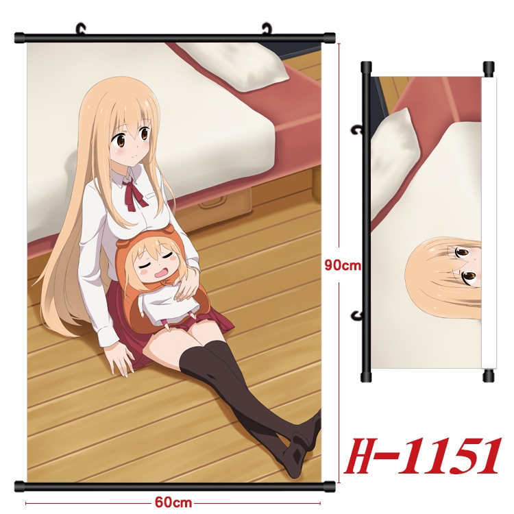 Himouto! Umaru-chan  Anime Black Plastic Rod Canvas Painting 60X90CM  H1151