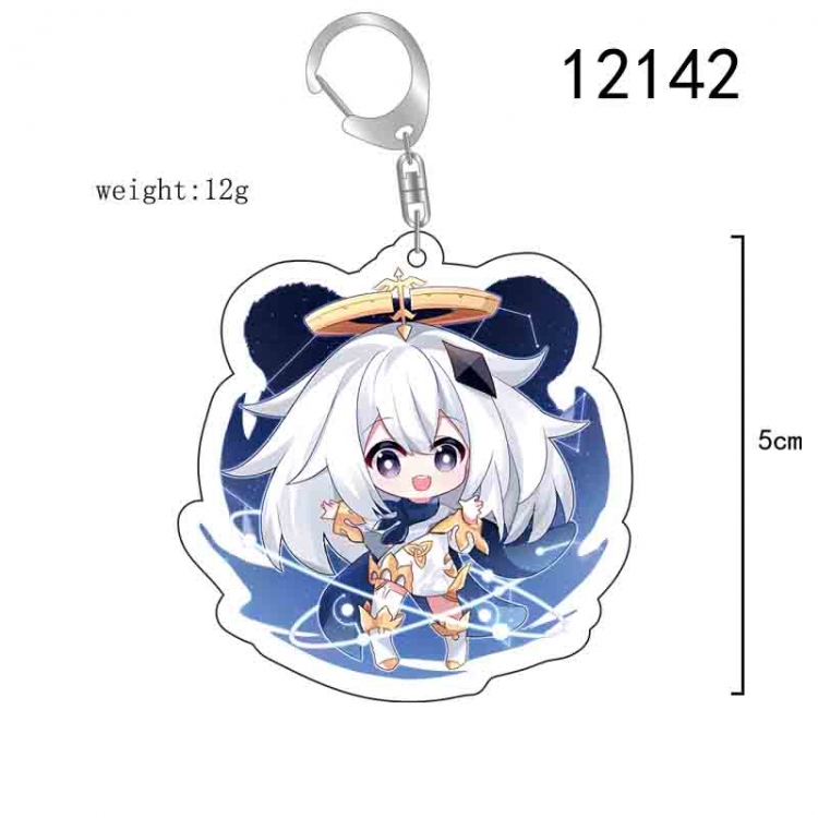 Genshin Impact Anime acrylic Key Chain  price for 5 pcs  12142