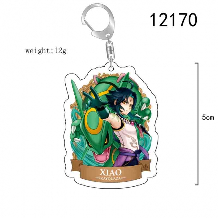 Genshin Impact Anime acrylic Key Chain  price for 5 pcs  12170
