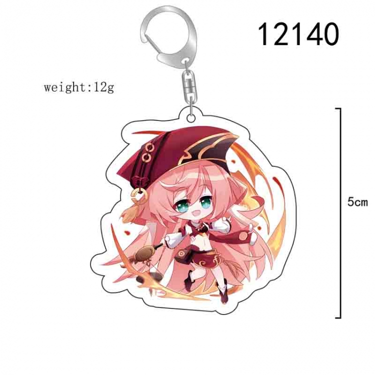 Genshin Impact Anime acrylic Key Chain  price for 5 pcs  12140