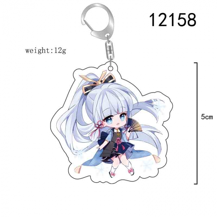 Genshin Impact Anime acrylic Key Chain  price for 5 pcs  12158