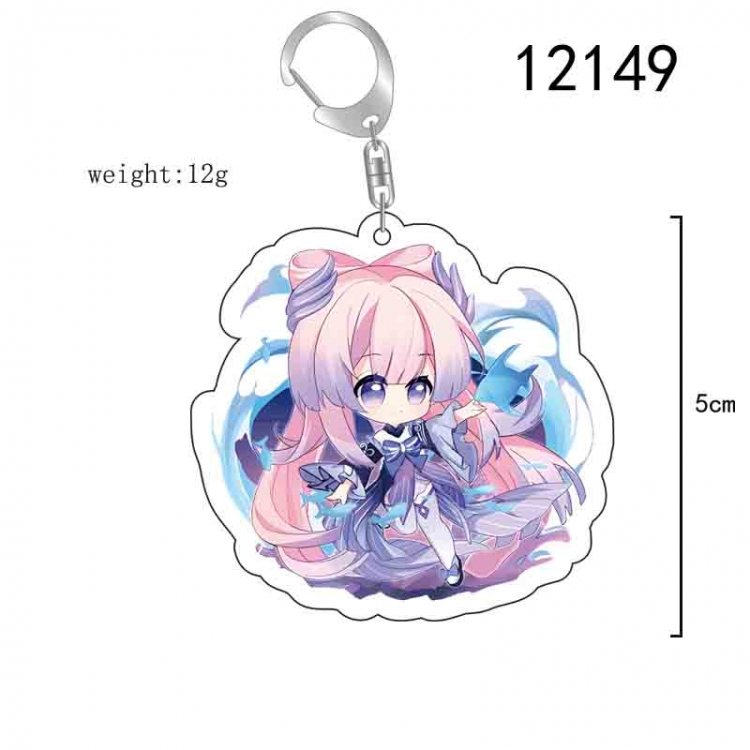 Genshin Impact Anime acrylic Key Chain  price for 5 pcs  12149