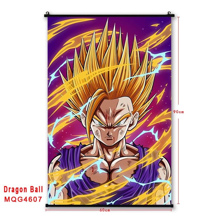 DRAGON BALL black Plastic rod Cloth painting Wall Scroll 60X90CM MQG-4607