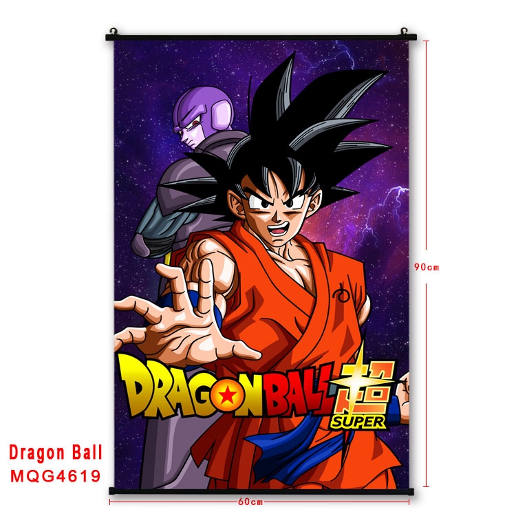 DRAGON BALL black Plastic rod Cloth painting Wall Scroll 60X90CM  MQG-4619