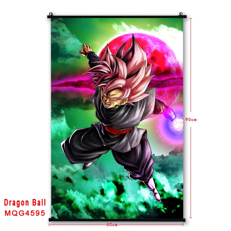 DRAGON BALL black Plastic rod Cloth painting Wall Scroll 60X90CM  MQG-4595