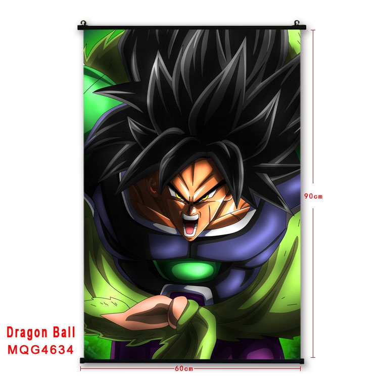 DRAGON BALL black Plastic rod Cloth painting Wall Scroll 60X90CM MQG-4634