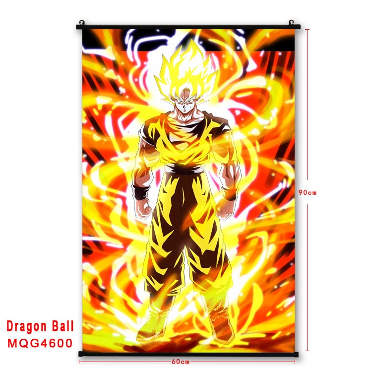 DRAGON BALL black Plastic rod Cloth painting Wall Scroll 60X90CM  MQG-4600
