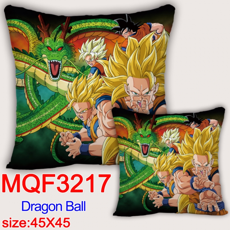 DRAGON BALL Anime square full-color pillow cushion 45X45CM NO FILLING MQF-3217