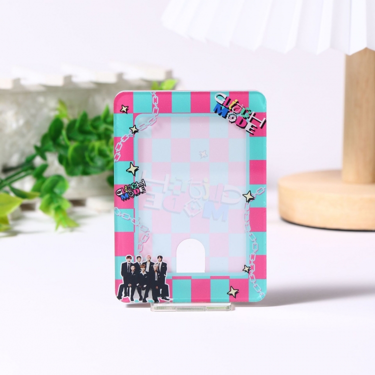 NT Star surrounding Acrylic card stand display stand card set 7.5X10.5CM price for 2 pcs