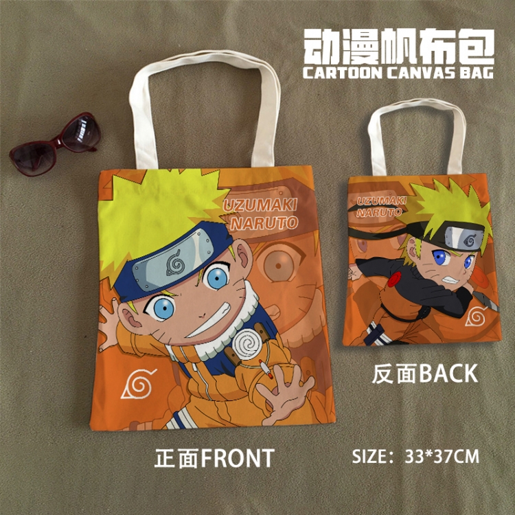 Naruto Anime Canvas Bag Shoulder Shopping Bag 33x37cm
