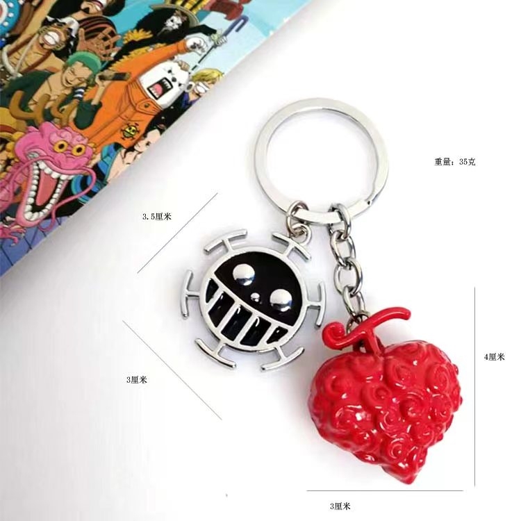 One Piece Anime cartoon 2 pendant keychain bag pendant