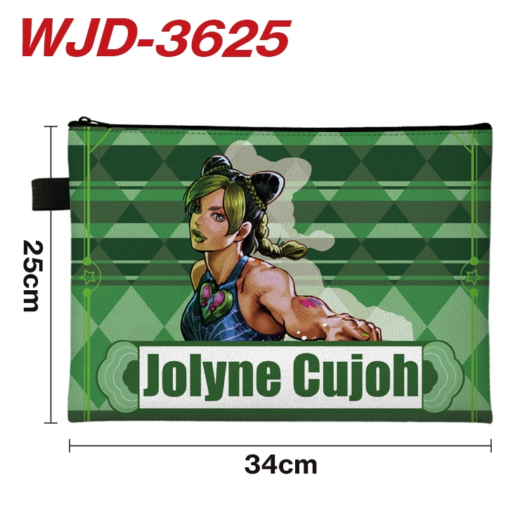 JoJos Bizarre Adventure Anime Peripheral Full Color A4 File Bag 34x25cm WJD-3625