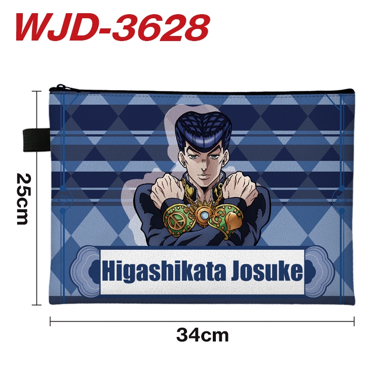 JoJos Bizarre Adventure Anime Peripheral Full Color A4 File Bag 34x25cm WJD-3628
