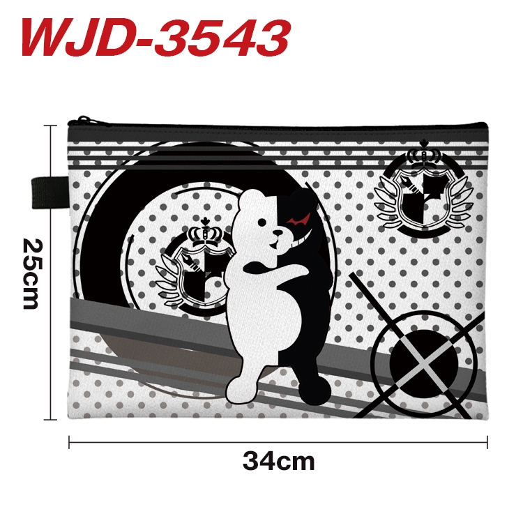 Dangan-Ronpa Anime Peripheral Full Color A4 File Bag 34x25cm WJD-3543