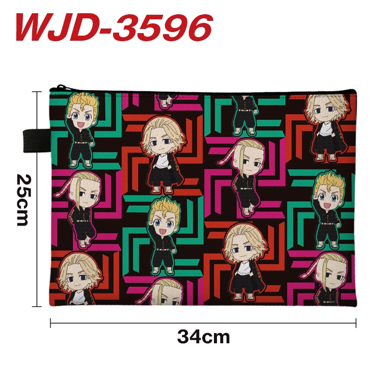 Tokyo Revengers Anime Peripheral Full Color A4 File Bag 34x25cm WJD-3596