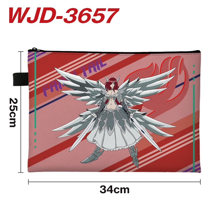 Fairy tail Anime Peripheral Full Color A4 File Bag 34x25cm  WJD-3657