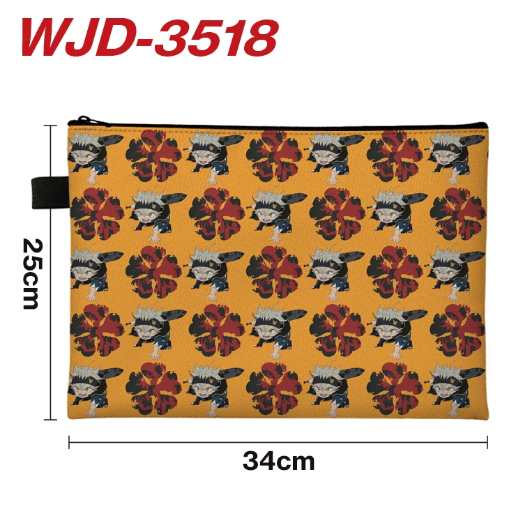 Black Clover Anime Peripheral Full Color A4 File Bag 34x25cm WJD-3518