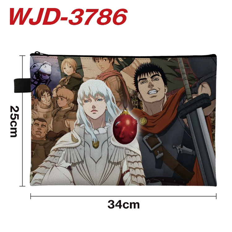 BERSERK Anime Peripheral Full Color A4 File Bag 34x25cm  WJD-3786