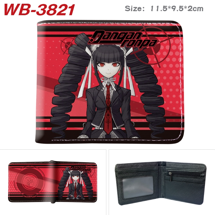 Dangan-Ronpa Anime color book two-fold leather wallet 11.5X9.5X2CM WB-3821A
