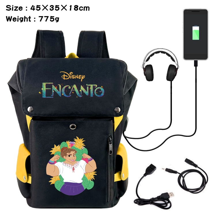 full house of magic Anime anti-theft color matching data cable backpack school bag 45X35X18CM