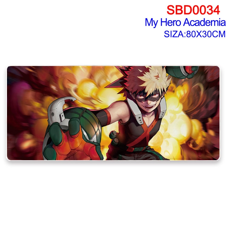 My Hero Academia Anime peripheral mouse pad 80X30CM  SBD-034