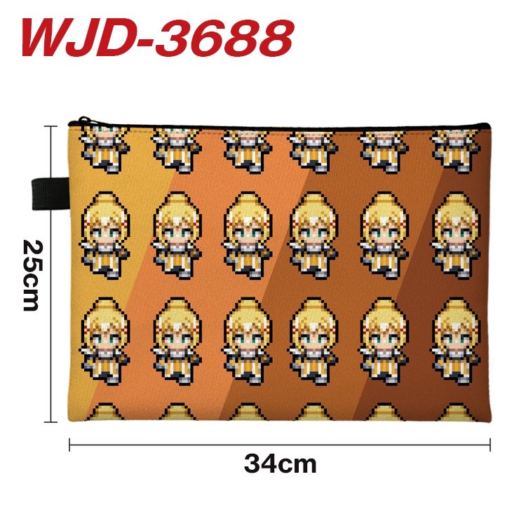 Kono Subarashii Sekai ni Shukufuku wo Anime Peripheral Full Color A4 File Bag 34x25cm WJD-3688