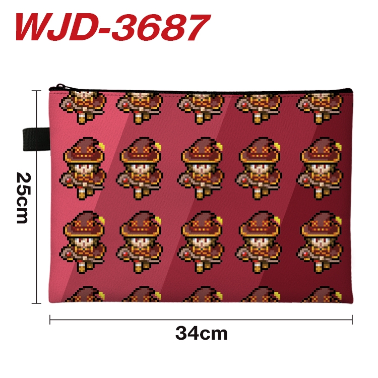 Kono Subarashii Sekai ni Shukufuku wo Anime Peripheral Full Color A4 File Bag 34x25cm WJD-3687