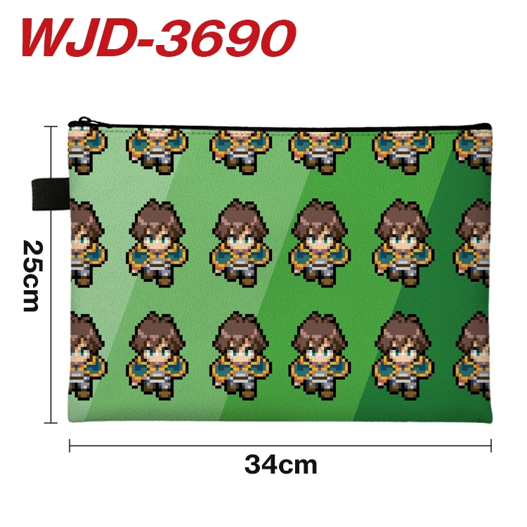 Kono Subarashii Sekai ni Shukufuku wo Anime Peripheral Full Color A4 File Bag 34x25cm WJD-3690