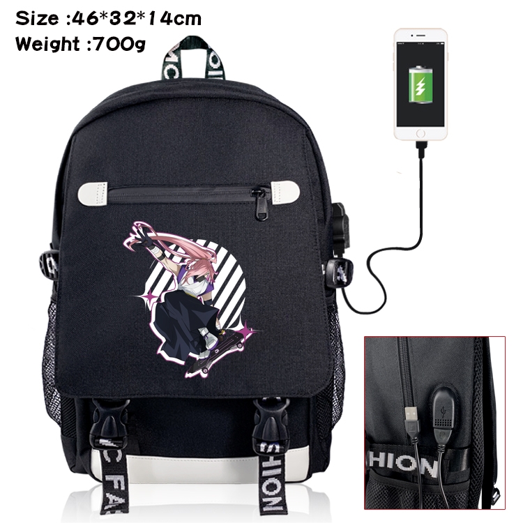SK∞ Anime Nylon Flip Data Backpack Backpack 46X32X14CM